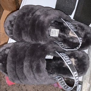 Grey ugg slippers